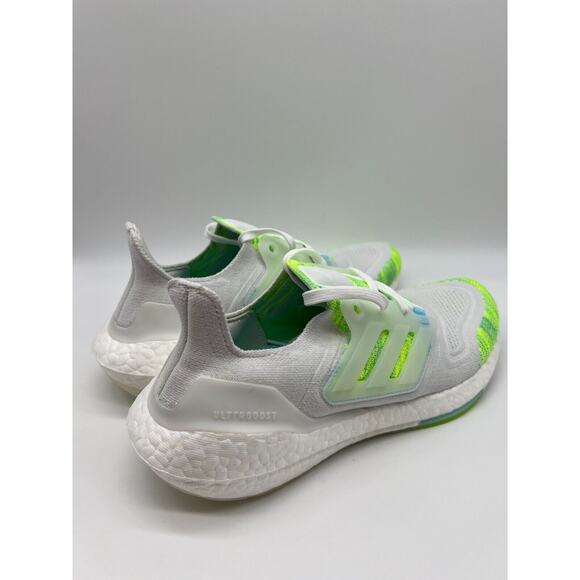 Adidas Ultraboost 22 Running Women's White Bliss Blue Volt GX5926 Size 7.5 NWT - Picture 10 of 12